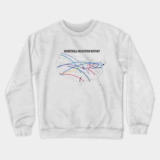 NBA Relocation Map Crewneck Sweatshirt